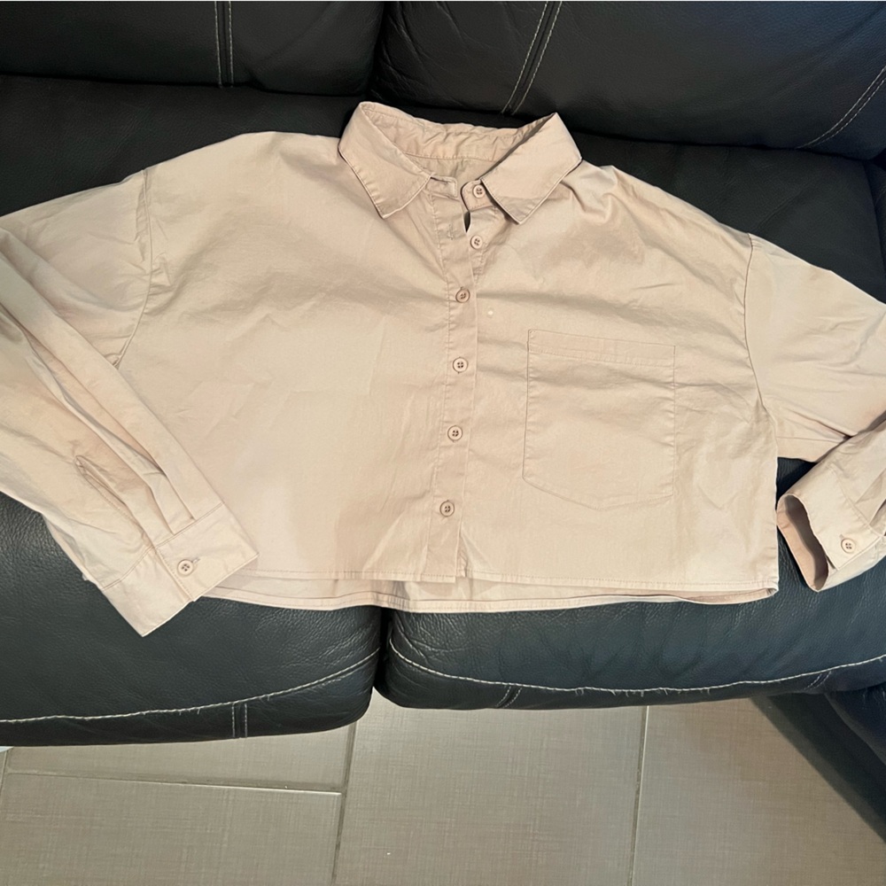 Women’s Button Up Crop Top